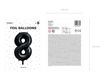 Picture of FOIL BALLOON NUMBER 8 BLACK 34 INCH